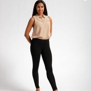 Betabrand XL Long skinny dress yoga pant black